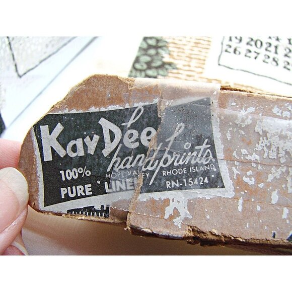 Vintage Kay Dee 1976 Tea Towel County Fair Sewell Jackson NOS Linen Calendar NIB - Picture 7 of 12